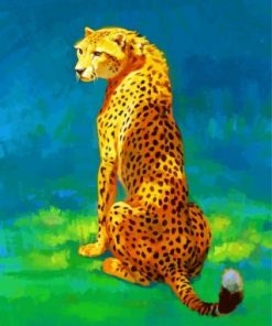 Aesthetic Cheetah paint by numbers