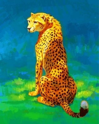 Aesthetic Cheetah paint by numbers