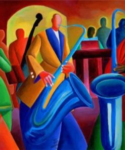 African Jazz Scene Paint by numbers