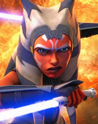 Ahsoka Tano paint by numbers