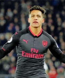 Alexis Sanchez Arsenal Paint by numbers