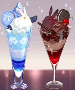 Anime Drink Paint by numbers