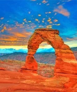 Arches National Park Landscape Paint by numbers