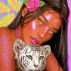 Asian Black Woman Paint by numbers