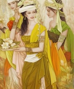 Asian Ladies Paint by numbers