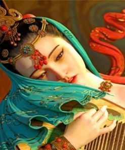 Asian Woman Paint by numbers