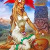 Aztec Princess Paint by numbers