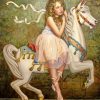 Ballerina And Carousel Paint by numbers
