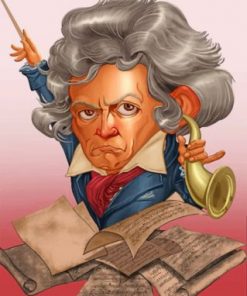 Beethoven Illustration Paint by numbers