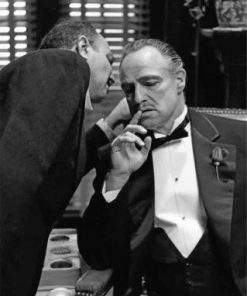 Black And White Godfather Paint by numbers