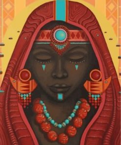 Black Woman Paint by numbers