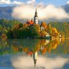 Bled Island Paint by numbers
