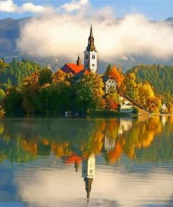 Bled Island Paint by numbers