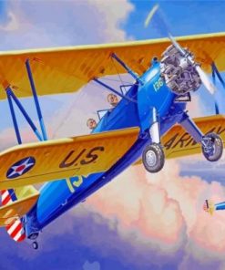 Blue Helicopter Paint by numbers