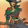 Borderlands Rose Paint by numbers