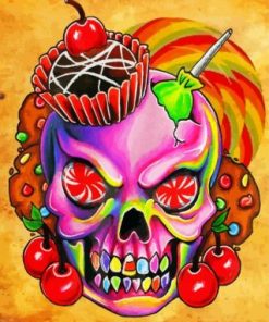 Candy Skull Paint by numbers
