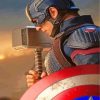 Captain America Hero Paint by numbers