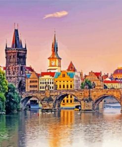 Charles Bridge Prague Paint by numbers