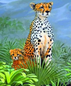 Cheetah Animal Paint by numbers