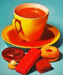 Coffee And Biscuit Paint by numbers
