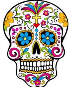 Cool Candy Skull Paint by numbers