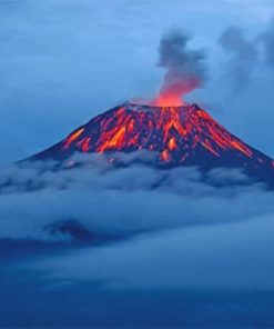 Cool Volcano Paint by numbers