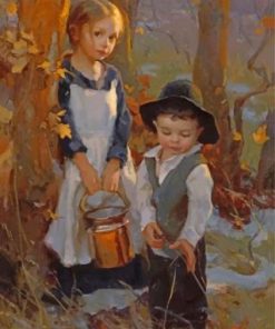 Cute Siblings paint by numbers