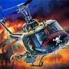 Dangerous Helicopters Paint by numbers