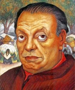 Diego Rivera Self Portrait paint by numbers