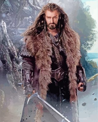 Dwarf In The Hobbit paint by numbers