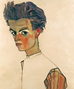 Egon Schiele Self Portrait Paint by numbers