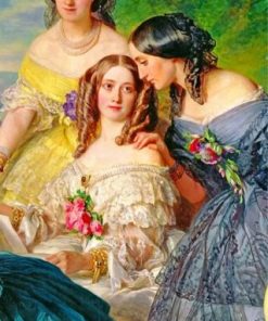 Empress Eugenie Surrounded By Her Ladies In Waiting Paint by numbers