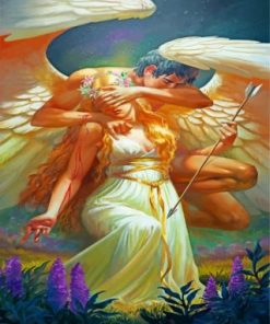 Eros And Psyche Paint by numbers