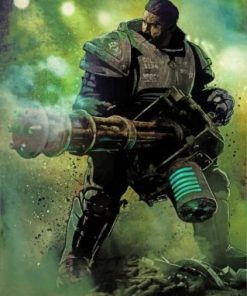 Fallout The Commander Paint by numbers