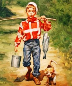Fisher Boy Paint by numbers