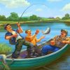 Fishermen Paint by numbers