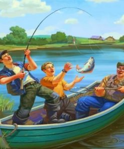 Fishermen Paint by numbers