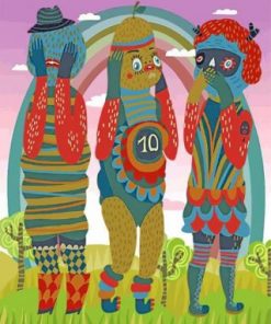 Wise Folk Creatures Paint by numbers
