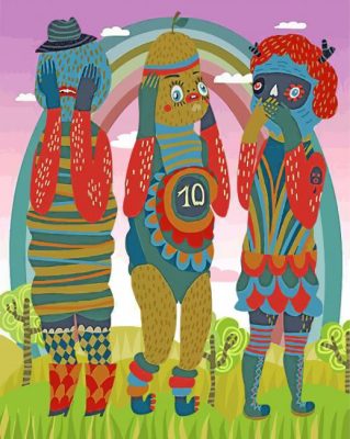 Wise Folk Creatures Paint by numbers