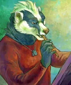 Honey Badger Paint by numbers