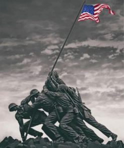 Jima Memorial Virginia Paint by numbers