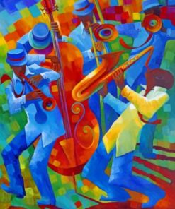 Jazz Musicians Paint by numbers