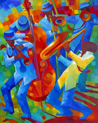 Jazz Musicians Paint by numbers