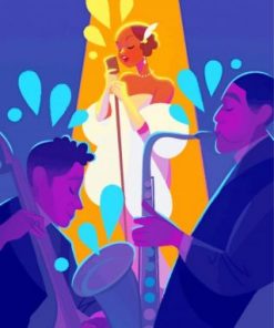 Jazz Scene Paint by numbers