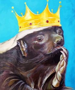 King Honey Badger Paint by numbers