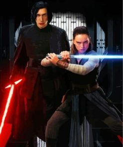 Kylo Ren And Rey Paint by numbers