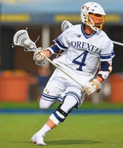 Lacrosse Player Paint by numbers