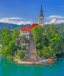 Lake Bled Paint by numbers