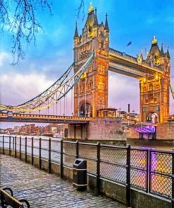 Aesthetic London Bridge Paint by numbers