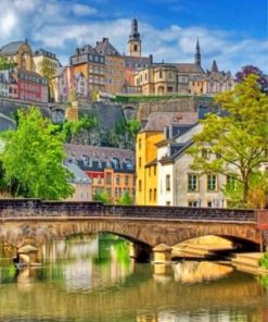 Luxembourg Le Grund Paint by numbers